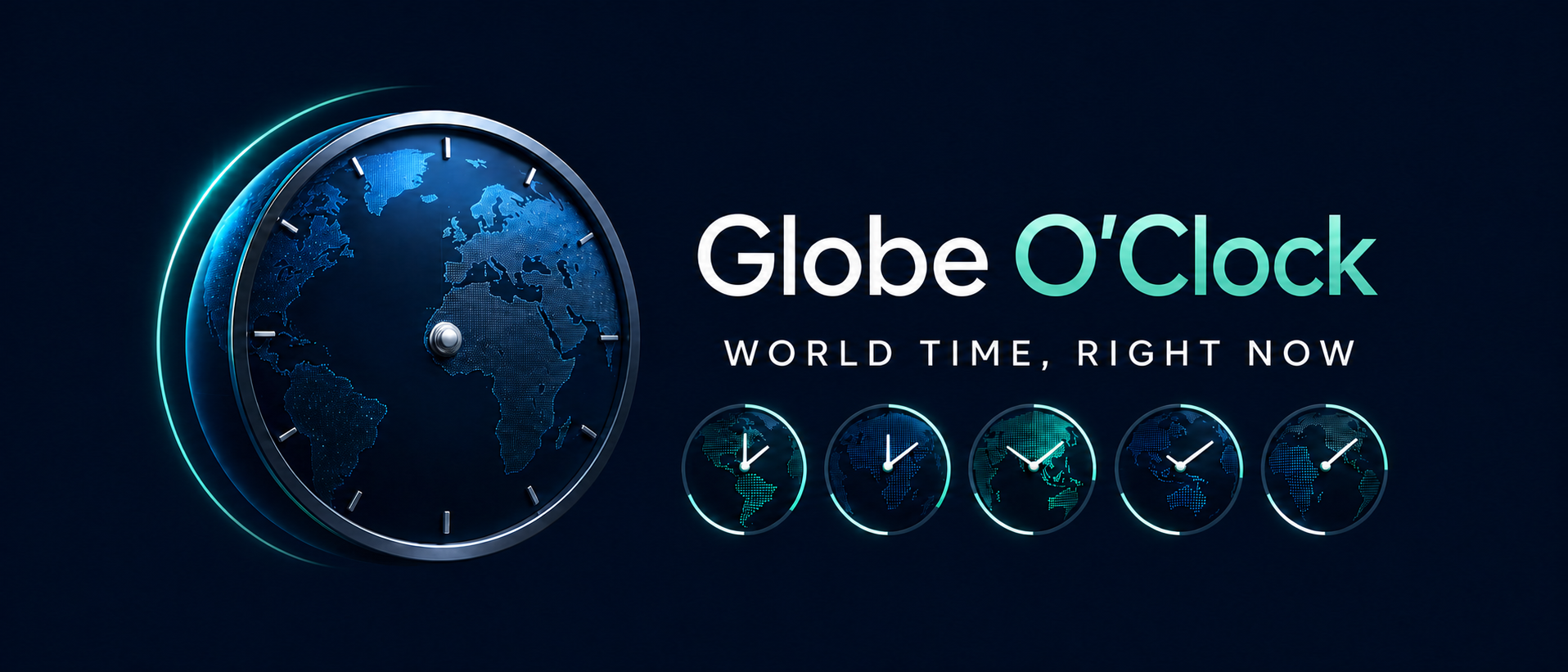 Globe O'Clock — World time, right now